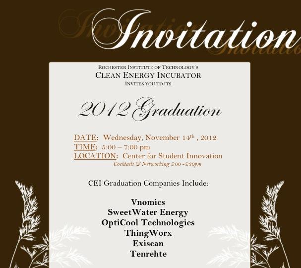 RIT CEI Graduation 2012