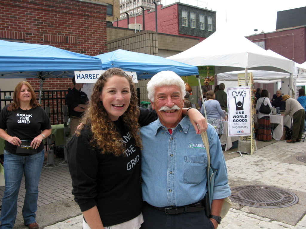 Harbec's CEO Robert Bechtold with Tenrehte CEO Jennifer Indovina at Greentopia 2012