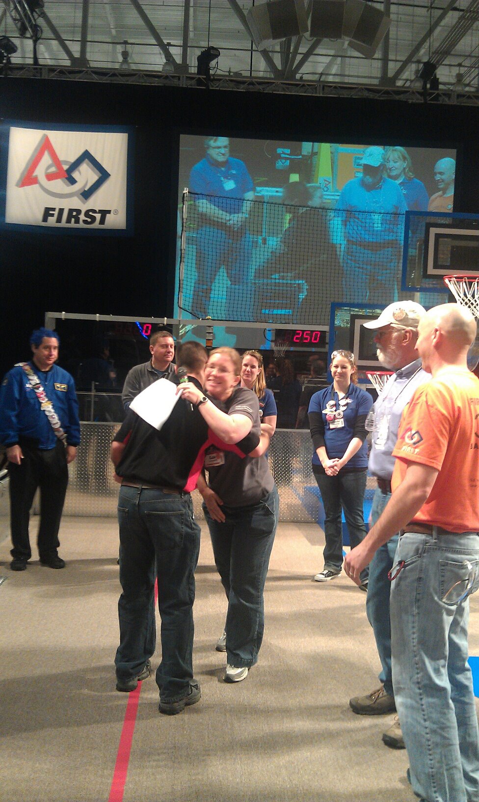 Tenrehte CEO Jennifer Indovina @ Rebound Rumble, the 2012 FIRST Robotics Competition at RIT