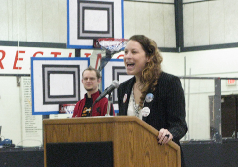 Tenrehte CEO Jennifer Indovina at the Eighth annual Rochester Rally