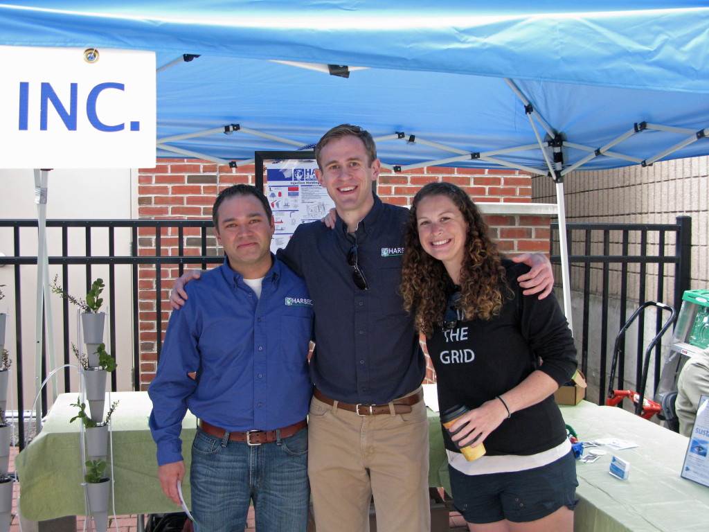 Harbec Engineers Keith Schneider and Michael Bayer with Tenrehte CEO Jennifer Indovina at Greentopia 2012