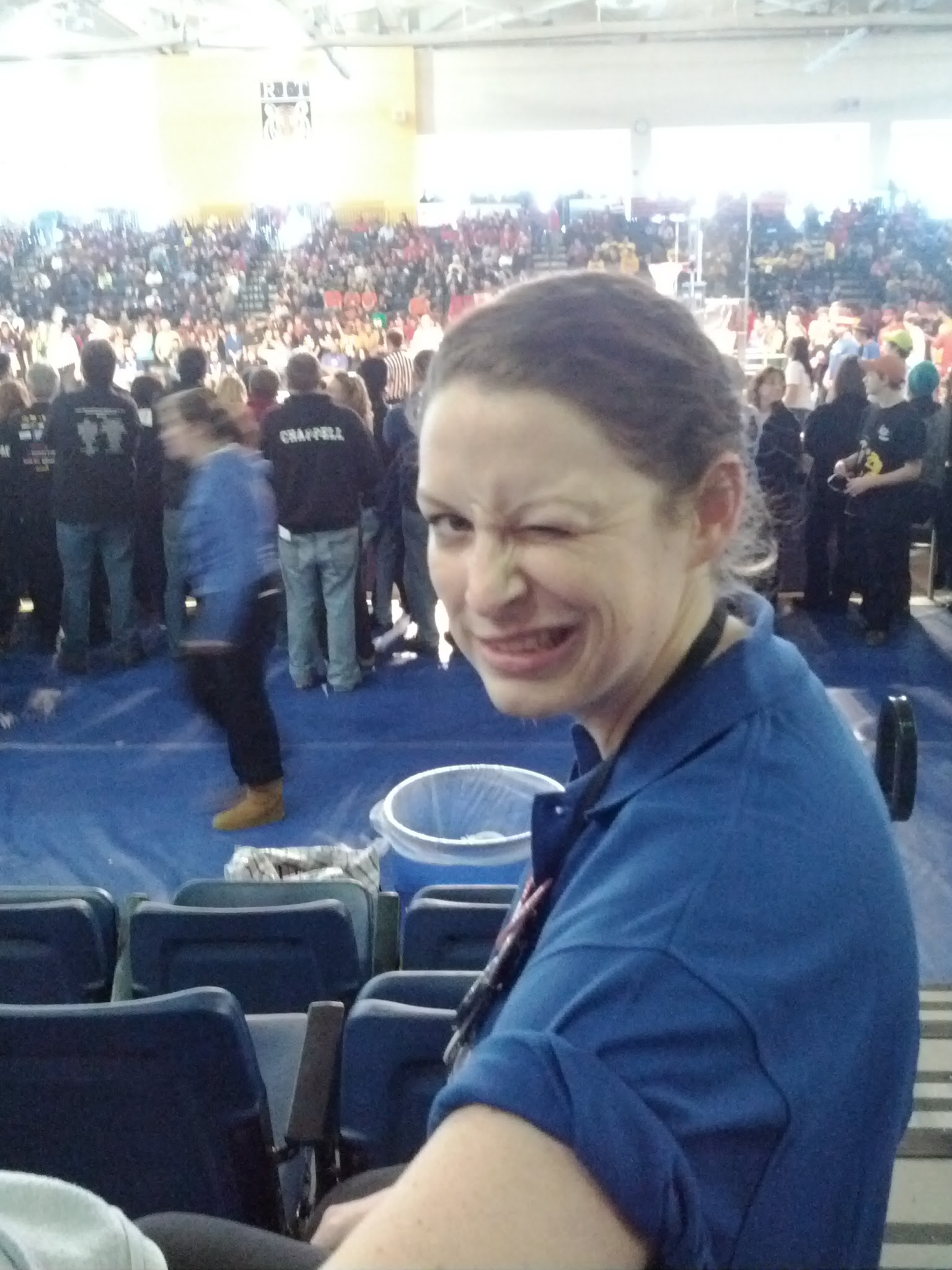 Tenrehte CEO Jennifer Indovina @ Rebound Rumble, the 2012 FIRST Robotics Competition at RIT