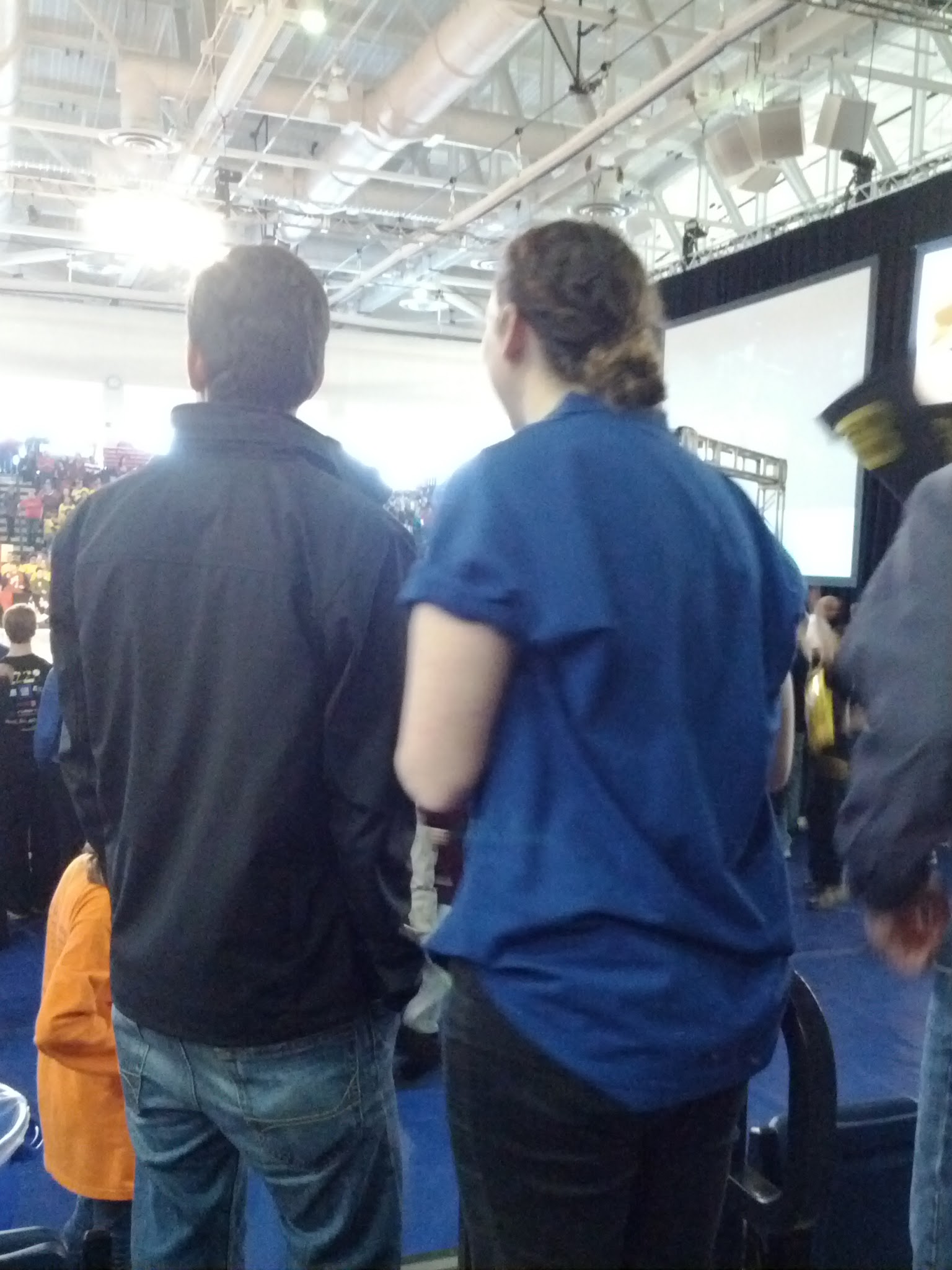 Tenrehte CEO Jennifer Indovina & Senior Engineer Carlos Barrios @ Rebound Rumble, the 2012 FIRST Robotics Competition at RIT