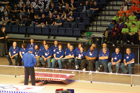 The judges for Rebound Rumble, the 2012 FIRST Robotics Competition at RIT