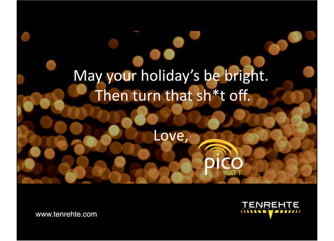 Happy Holidays from Tenrehte Technologies, Inc.